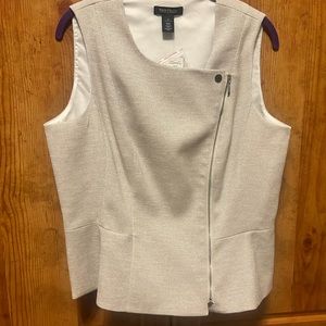 WHBM Tweed Moto Vest